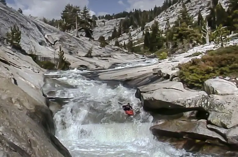 Whitewater kayaking on the Kern River in California.